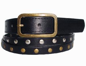 Fashion Lady′s Rivet Leather Belt (KY1842)