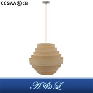 Natural Style Artistic Bamboo Chip Pendant Lamp